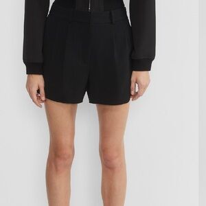 Aritzia pleated mini shorts